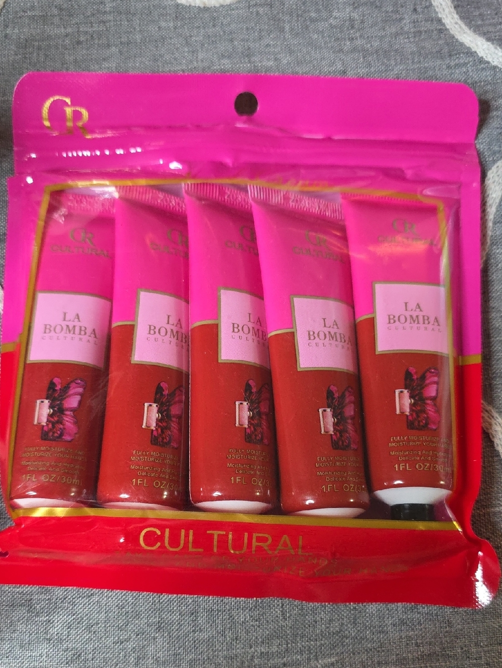 La Bomba Cultural Hand Cream  Set - Pink & Red